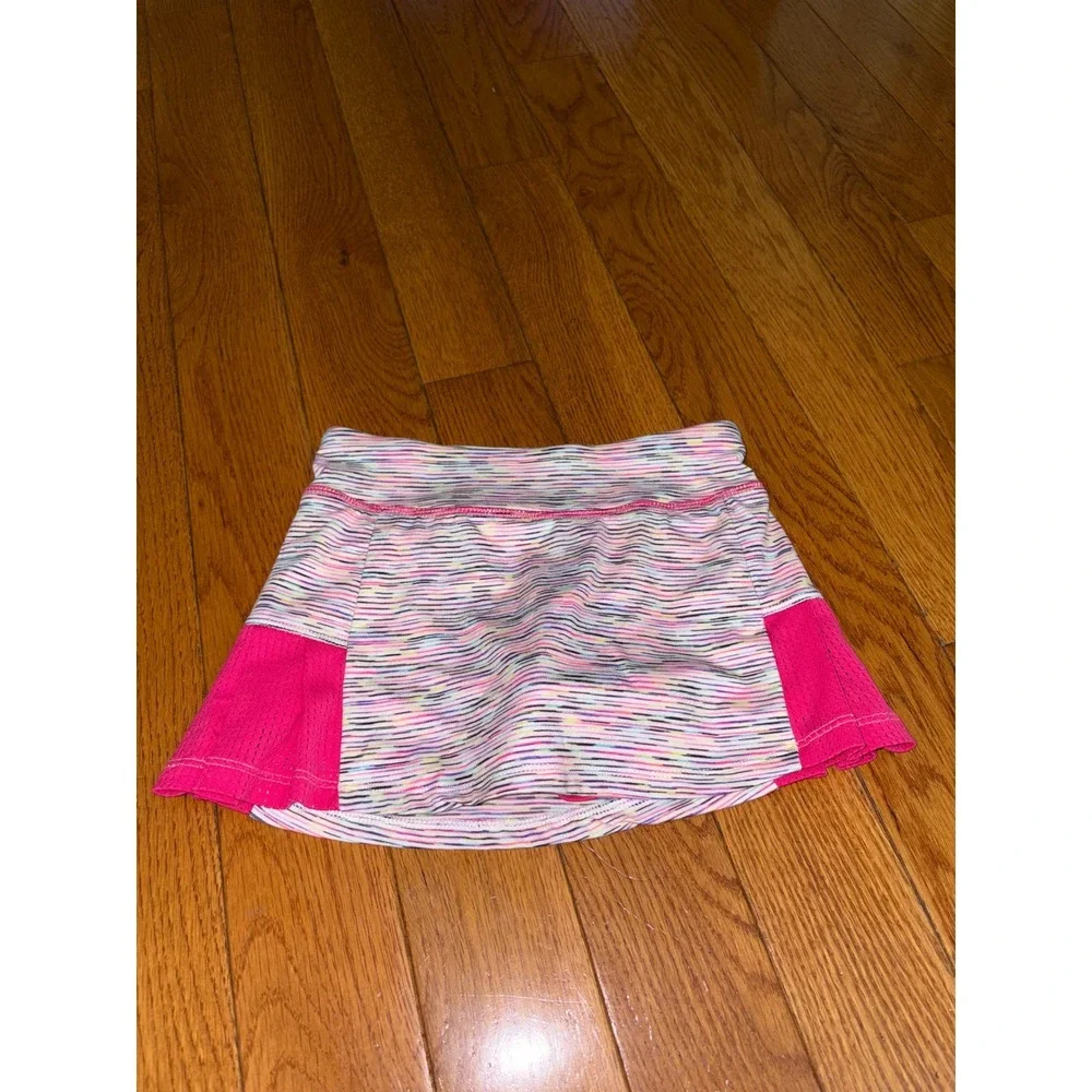 C9 Champion Girls Pink Space Dye Athletic Skort Built-in Shorts Size S 6-6X
